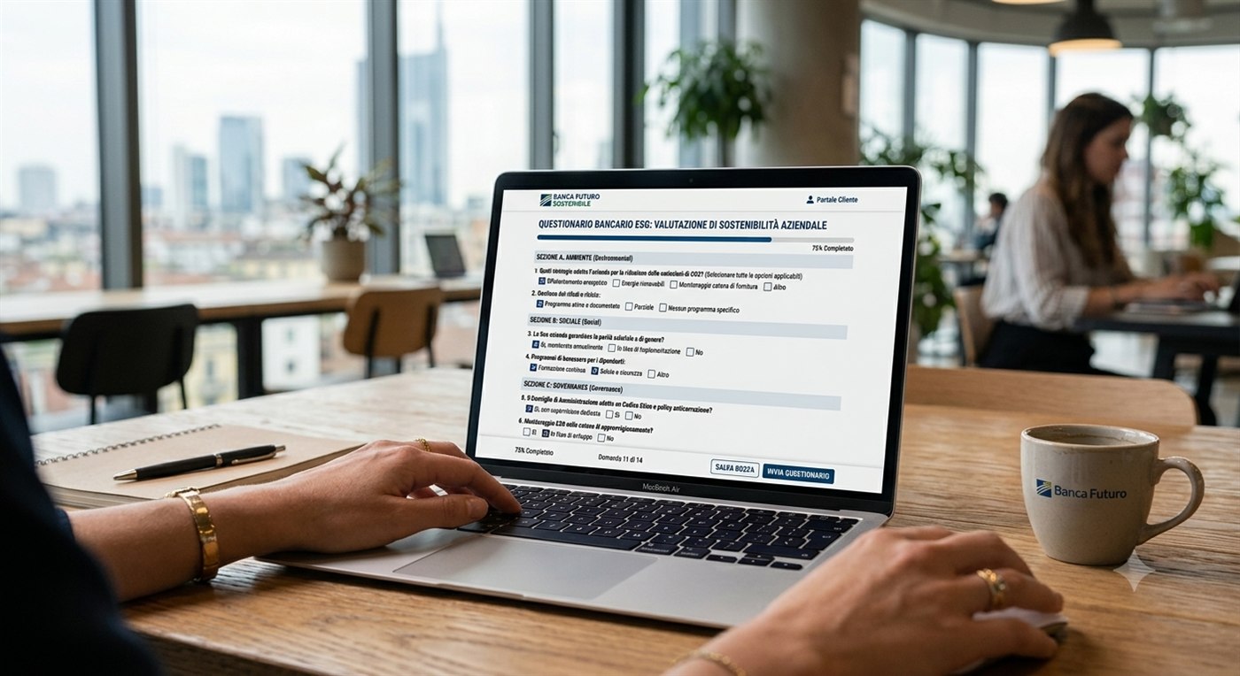 Esempio di questionario ESG inviato da una banca a una PMI
